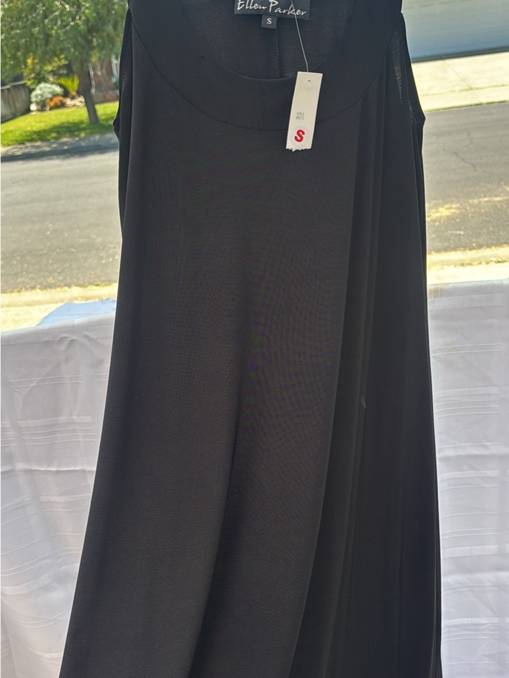 Ellen Parker Black Sleeveless Maxi Dress
